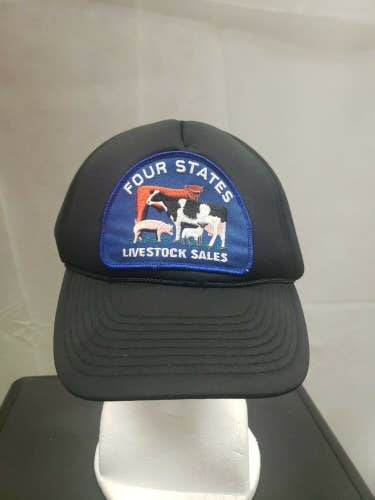 Vintage Four States Livestock Sales All Foam Snapback Patch Hat