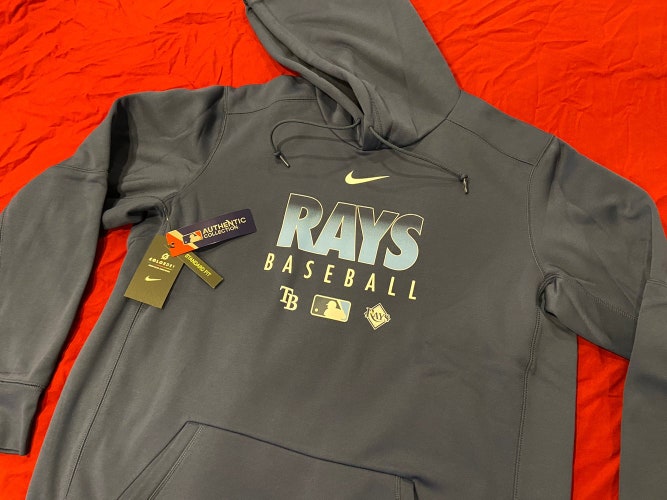 MLB Tampa Bay Rays Nike Baseball XL Blue Hoodie Sweatshirt * NEW NWT
