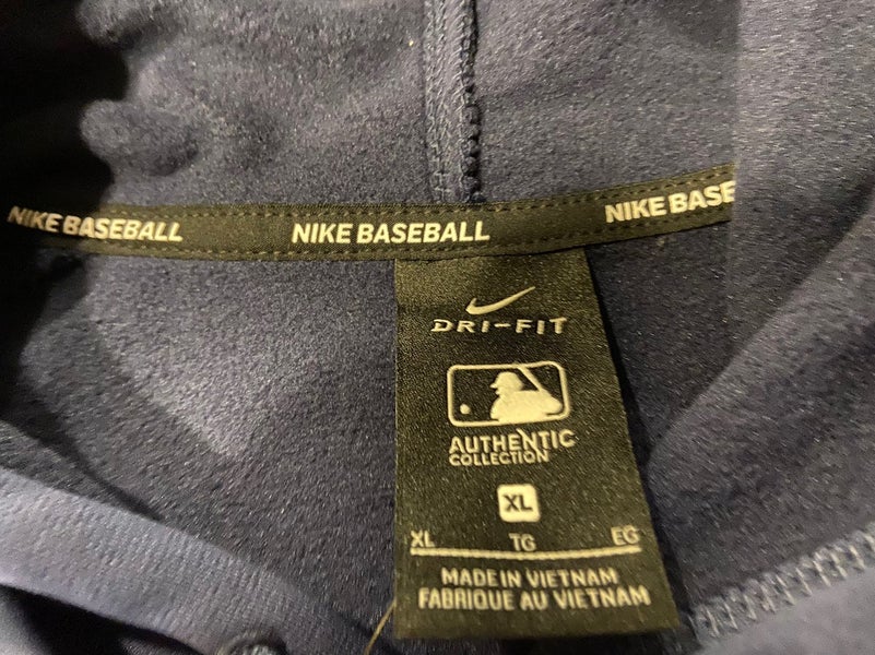 MLB Tampa Bay Rays Nike Baseball XL Blue Hoodie Sweatshirt * NEW NWT
