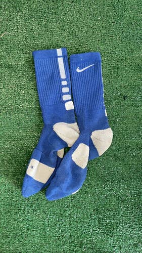 Blue Nike Elite Socks