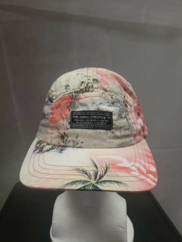 The Ampal Creative 5 Panel Strapback Camp Hat Floral Print