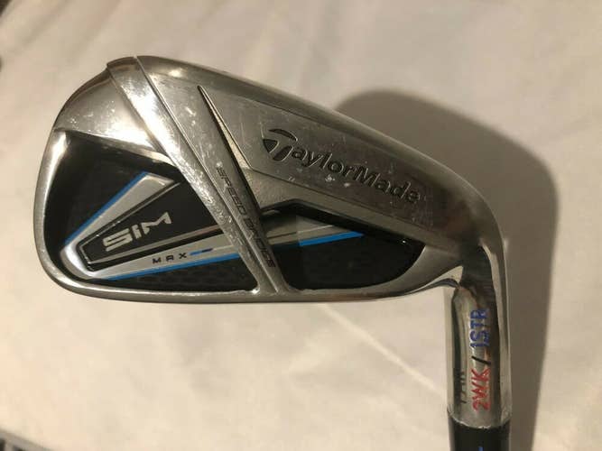 TaylorMade Sim Max 7 Iron, Righty, Stiff Flex, 1° Strong, Authentic Demo/Fitting