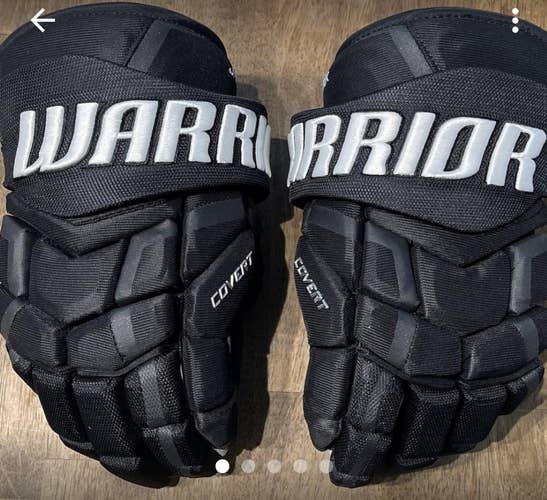 Black Used Senior Warrior Covert Pro return Gloves 14"