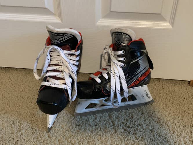 Junior Used Bauer Goalie Skates Size 1.5