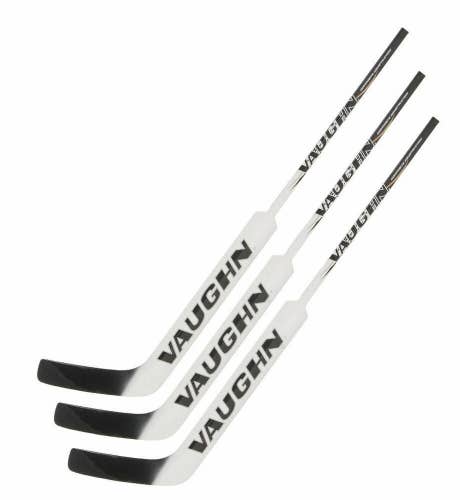 New 3 pack Vaughn 7990 pro hockey sr goalie composite stick sticks left 26 white