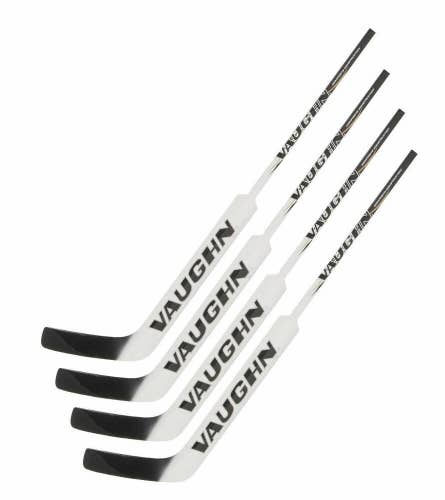 New 4 pack Vaughn 7990 pro hockey sr goalie composite stick sticks left 25 white