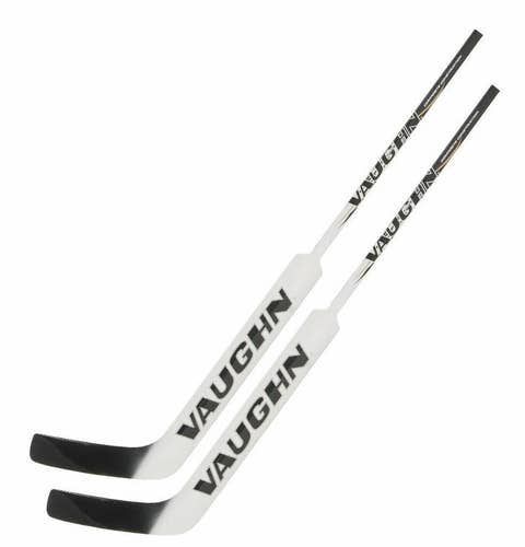 New 2 pack Vaughn 7990 pro hockey sr goalie composite stick sticks left 25 white