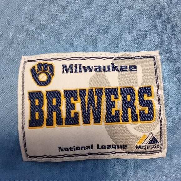 Majestic Women's Milwaukee Brewers Jersey NWT Qatar