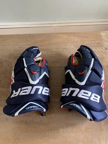 Blue Used Senior Bauer Vapor X7.0 Gloves 15"
