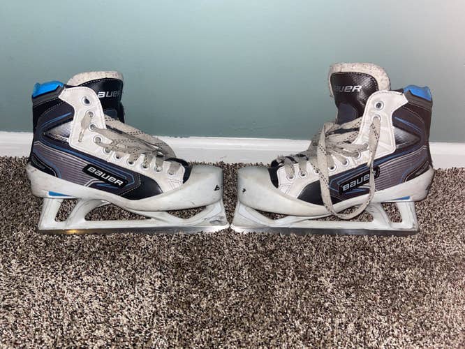 Used Bauer Regular Width Size 6 Reactor 5000 Goalie Skates