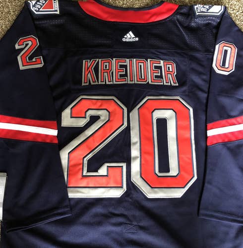 New York Rangers Replica Reverse Retro NHL Hockey Jersey