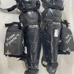 Used All-star Lg23wpro Catchers Leg Guards Adult