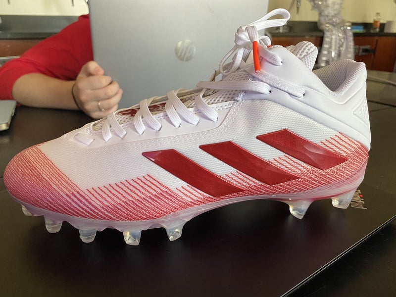 White Men's Turf Cleats Low Cut Freak X carbon Mid