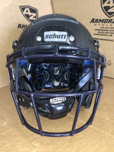 USED SCHUTT F-7 VTD ADULT FOOTBALL HELMET - LARGE - FLAT BLACK