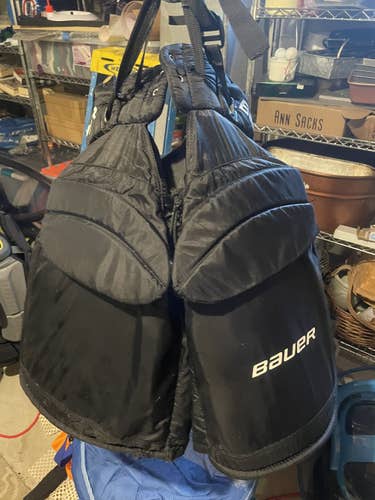 Black Used Medium Bauer  Performance Hockey Goalie Pants