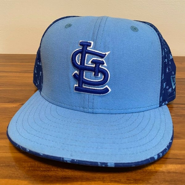 St Louis Cardinals Hat Baseball Cap Fitted 7 1/2 New Era Blue