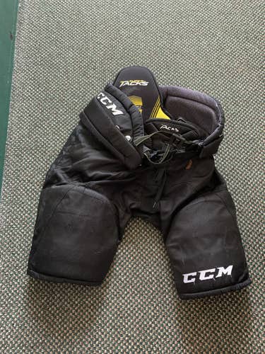 Black Junior Large CCM Super Tacks Hockey Pants