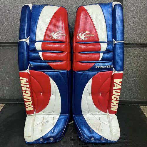 Vaughn Velocity 7000 Pro Stock Goalie Pads • 36” + 2”