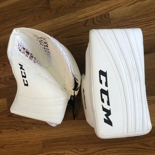 CCM goalie blocker and glove