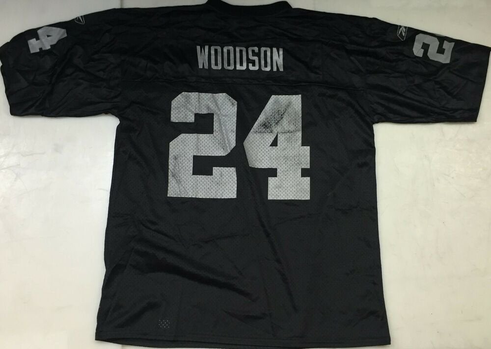 Vintage ADIDAS NFL Oakland Raiders Woodson American Football Jersey Black  3XL