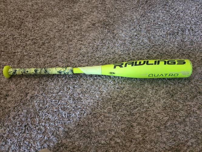 Used USSSA Certified Rawlings Quatro Bat (-10) 18 oz 28"