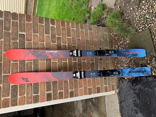 Used 2019 Nordica All Mountain Enforcer 80 Skis With Bindings - 150cm