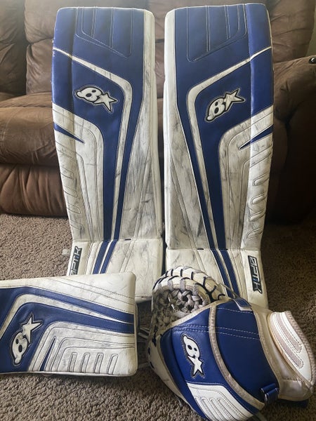 Blue Used Senior 34" Brian's Regular Optik 2 Goalie Full Set Pro Stock
