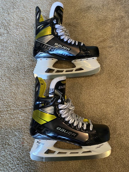 USED ONCE Senior Bauer Supreme 3S Hockey Skates Size 10.5 Fit2