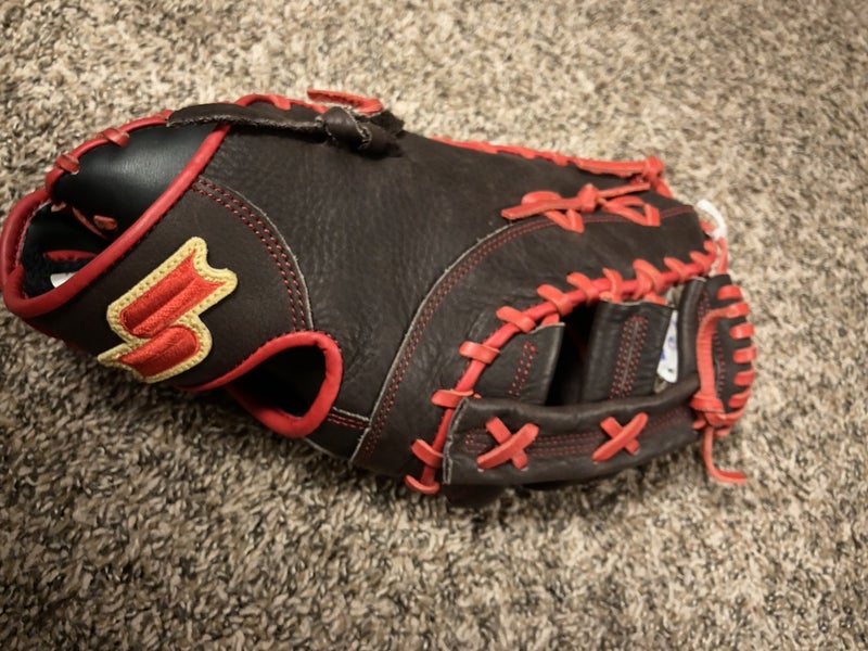 Red Kid Pitch (9YO-13YO) Left Hand Throw 12.5" Red Line Baseball Glove