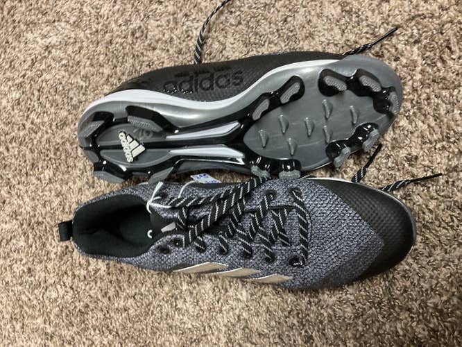 Gray Men's Molded Cleats Adidas