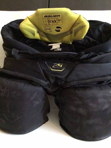 Black Used Medium Bauer Supreme 2S Pro Hockey Goalie Pants