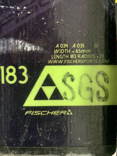 2019 Fischer RC4 WC 183 GS R23m