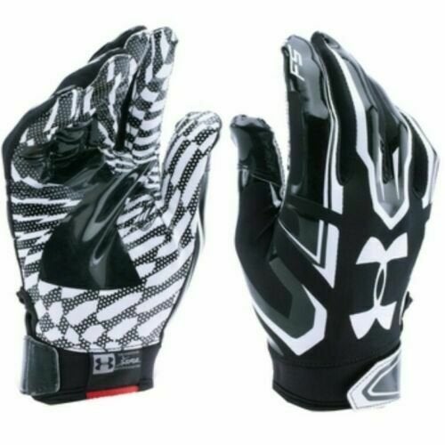 Black Under Armour F5 Football Gloves 
