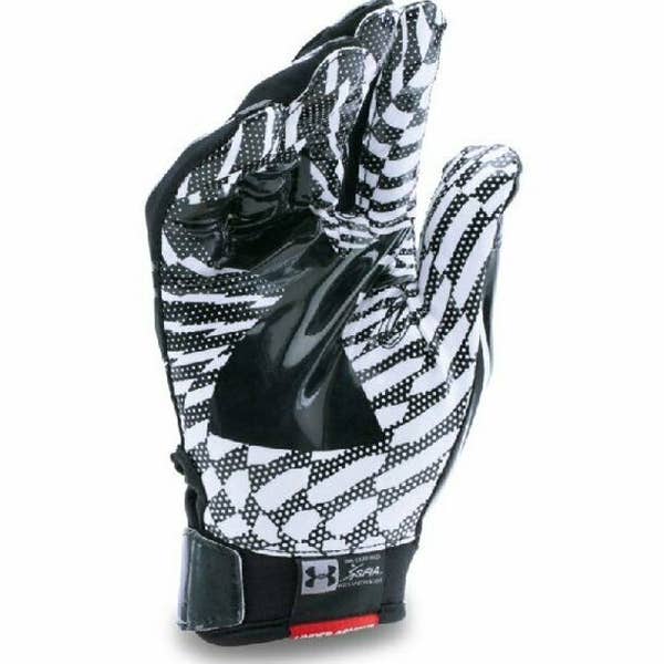 Under Armour UA F5 Football Gloves Mens 1271183-001 Black per pair