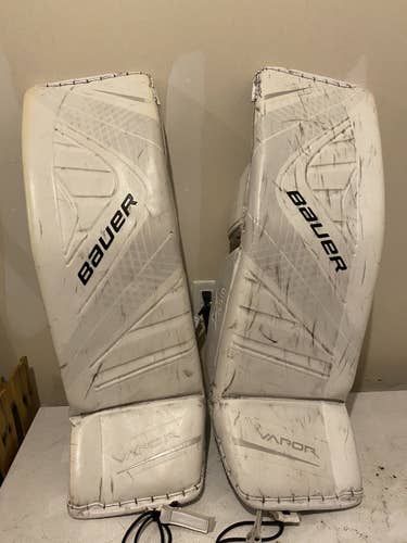 White Senior 36" Bauer  Vapor 1X Goalie Leg Pads