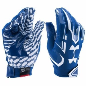 Under Armour UA F5 Football Gloves Mens 1271183-400 ROYAL per pair NWT