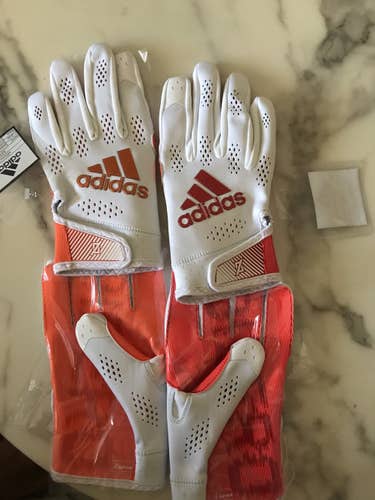 Adidas Adizero Football Gloves - 2 Pair - Large