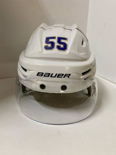 ST LOUIS BLUES PRO STOCK HELMET BAUER RE-AKT #55 PARAYKO