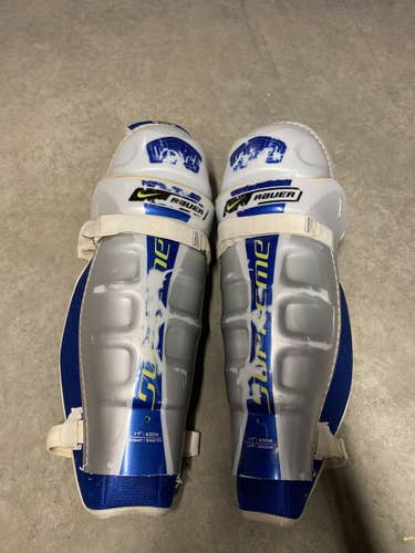 Used Bauer Supreme 30 Shin Pads 16”