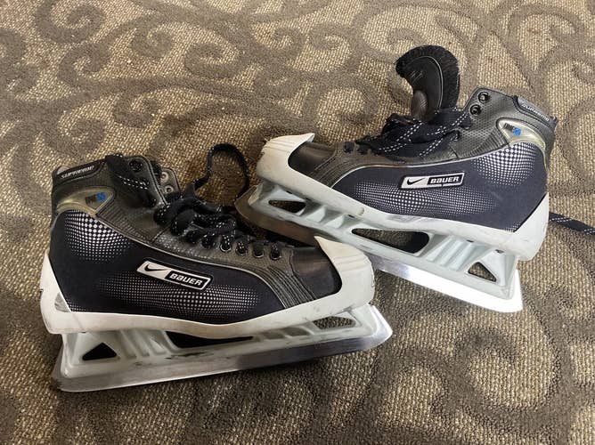 Used Bauer Supreme One55 Hockey Goalie Skates 13.5