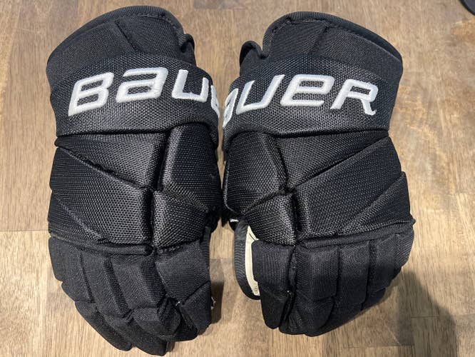 Black Corey Perry Used Bauer 14" Pro Stock Vapor 2X Pro Gloves