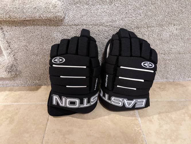 Black Used Senior Easton Octane Gloves 15" Never Worn
