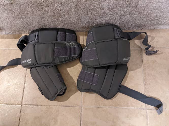 Used Warrior Ritual G2 Goalie Knee/Thigh Guards Senior