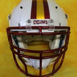 Look! Iowa State Cyclones super custom fullsize football helmet Schutt Vengeance Pro med