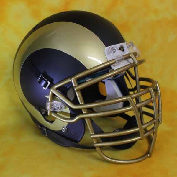 SWEET Throwback Rams super custom fullsize football helmet Schutt Air  Dickerson