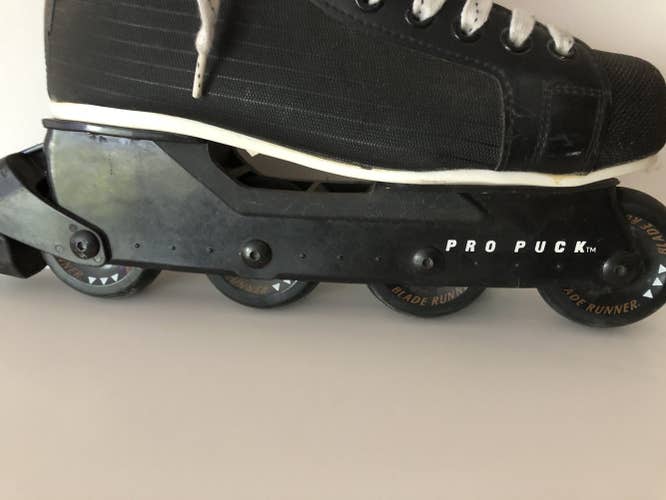 Vintage Senior Bladerunner Inline Hockey Skates Regular Width Size 10