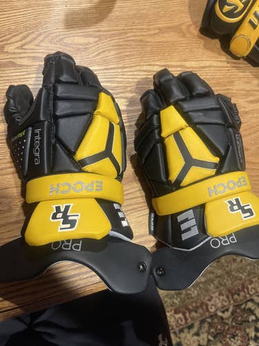 Black New Player's Epoch Integra Lacrosse Gloves 13"