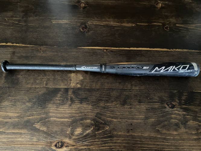 Used USSSA Certified Easton (-11) 30" Mako Beast Bat