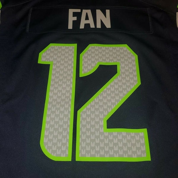 SEATTLE SEAHAWKS BLUE FAN #12 12TH Man Throwback American Football