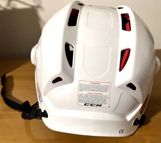 White New Large CCM Ht50 Helmet